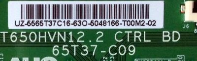T-CON / SHARP 55.65T37.C16 / 5565T37C16 / T650HVN12.2 CTRL BD / 65T37-C09 / MODELO LC-65N5200U / PANEL HE650HF-B51	 - Imagen 2