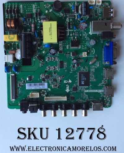 MAIN / FUENTE / ELEMENT H16060949 / TP.MS3393T.PB758 / 20EB / MODELO ELEFW328	