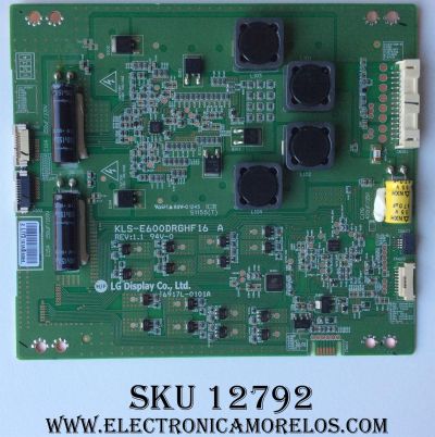 LED DRIVER / LG 6917L-0101A / KLS-E600DRGHF16 / 101A / PANEL´S LC600EUD (FE)(M2) / LC600EUD (FE)(F2) / LC600EUD (FE)(F1) / MODELOS 60LM7200-UA / 60LM7200-UA.AUSWLJM / TC-L60DT60 / TC-L60E55