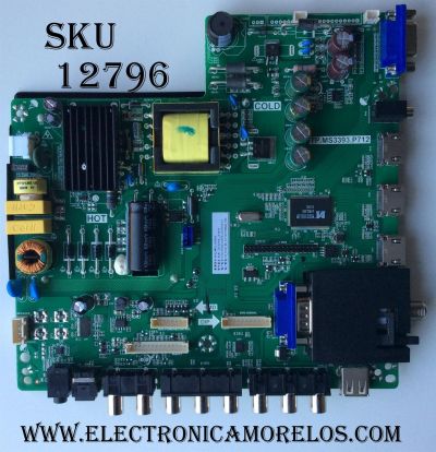 MAIN / FUENTE / (COMBO) / SCEPTRE H15040966 / TP.MS3393.P712 / MODEL E32 E325GD-MQR8BC / PANEL HV320WX2-267	
