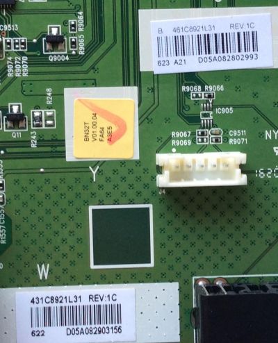 MAIN PARA TV TOSHIBA / NUMERO DE PARTE 461C8921L31 / 431C8921L31 / VTV-L55627 / SBM55T / VTV-L55627 REV:1 / PANEL C320LD-GH61 REV.01 / MODELO 32L221U / 32L221U REV.A - Imagen 2