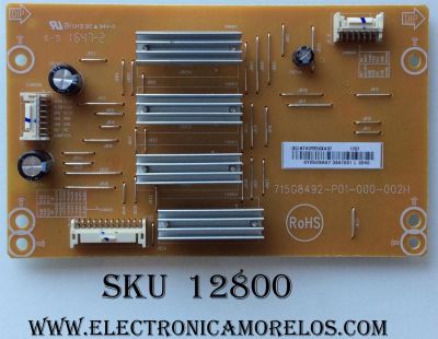 LED DRIVER / VIZIO LNTVGY25GXAG7 / 715G8492-P01-000-002H	/ 715G8492-P02-000-002H / MODELO E65-E1	