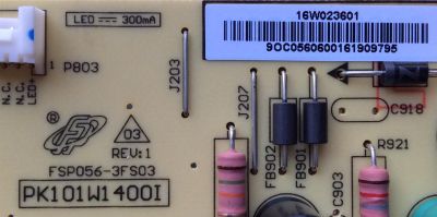 FUENTE DE PODER / TOSHIBA PK101W1400I / FSP056-3FS03 / MODELO 32L221U / PANEL C320LD-GH61	 - Imagen 2