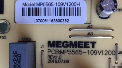 FUENTE DE PODER / MEGMEET MP5565-109V1200H / MP5565-109V1200 / MP5565-109V1200-TH1	 - Imagen 2