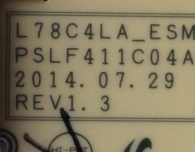 FUENTE DE PODER / SAMSUNG BN44-00763A / L78C4LA_ESM / PSLF411C04A / MODELO UN78HU9000FXZA	 - Imagen 2