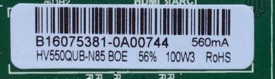 MAIN / FUENTE / PROSCAN B16075381 / TP.MS3393.PC822 / MODELO PLDED5514 / PANEL HV550QUB-NB5	 - Imagen 2