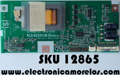 BACKLIGHT INVERSOR / PHILIPS 6632L-0211B / KLS-EE32CI-M (SL) / KLS-EE32CI-M (S) / MODELO 32PF7320A/37 / PANEL LC320W01(SL)(01)	