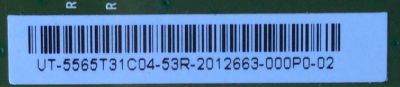 T-CON / PANASONIC 5565T31C04 /  55.65.T31.C04 /  65T31-C04 / T650QVN02.2  /  MODELO TC-65CX420U - Imagen 2