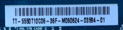 T-CON / VIZIO 55.50.T10.C06 / 5550T10C06 / T500HVD02.0 / 50T10-C02 / PANEL`S TPT500J1-HVN04 REV:S16SC / TPT500J1-HVN04 REV:S16SM / MODELOS E500i-A1 LTYWNTBP / LC-50LE541U - Imagen 2
