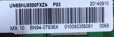 MAIN / SAMSUNG BN94-07936X / BN97-08855N / MODELO UN65HU8500FXZA US04 - Imagen 2