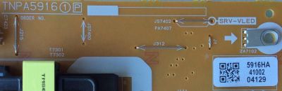 FUENTE DE PODER / PANASONIC TZRNP011WHUP / TNPA5916HA / TNPA5916 / PANEL V500HJ1-LE6 Rev.F2 / MODELO TH-50LRU70 - Imagen 2