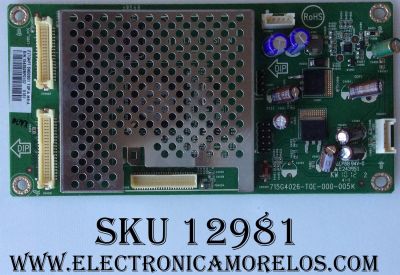 LED DRIVER / VIZIO CBPFTQAPT5K00301 / QAPT5K00301 / (T)TQAPT5K00301 / 715G4026-T0E-000-005K / PANEL LC470WUD (SC)(A1) / MODELOS E470VA / E470VL