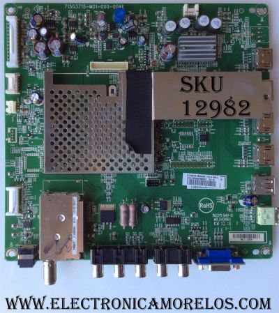 MAIN / JVC 1010035789 / 1010035789-04624 / MS3390-ZC01-01 / M27/201009791/11 / MODELO LT-43EM75 AAP / PANEL LC430DUY-SHA1