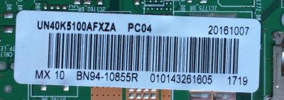 MAIN PARA TV SAMSUNG / NUMERO DE PARTE BN94-10855R / BN41-02488B / BN97-10715C / BN9410855R / PARTE SUSTITUTA BN94-12140A / PANEL CY-FK040BNNV1H / MODELOS UN40K5100 / UN40K5100AFXZA / UN40K5100AFXZP / UN40K5100AFXZX / UN40J5200AFXZA DA04 - Imagen 2
