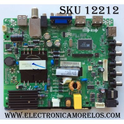 MAIN / FUENTE / (COMBO) HISENSE 200687 / TP.MS3393.PB851 / MODELO 32H3B1 / PANEL JHD315DH-E81	