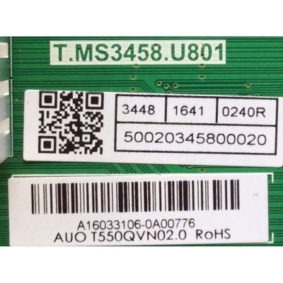 MAIN / SCEPTRE A16033106 / T.MS3458.U801 / MODELO U55 A4IV58AA / PANEL T550QVR01.1	 - Imagen 2