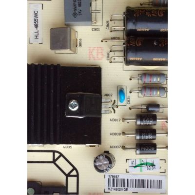 FUENTE DE PODER PARA TV HISENSE / NUMERO DE PARTE 176467 / HLL-4855WC / RSAG7.820.5687/ROH / CQC13134095636 / E166702 / PANEL HD480DF-B37 / HD480DF-B31(020)\S3.B2\GM\ROH / MODELO 48H5 - Imagen 2