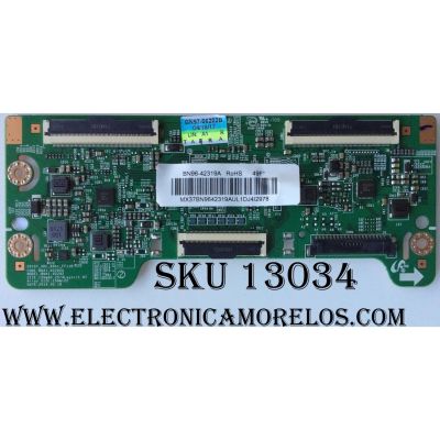 T-CON PARA TV SAMSUNG / NUMERO DE PARTE BN96-42319A / BN97-06202B / BN41-02292A / BN9642319A / PANEL CY-JM049BGLV1H / MODELO UN49M5300 / UN49M5300AFXZA FA01