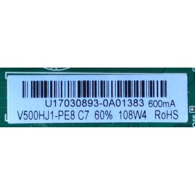 MAIN / FUENTE (COMBO) / PROSCAN U17030893 / AE0010909 / TP.MS3553.PC821 / MODELO PLDED5069-C / PANEL  V500HJ1-PE8 C7 - Imagen 2