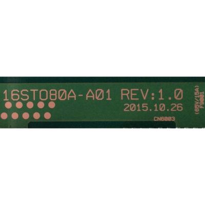 LED DRIVER PARA TV SONY / NUMERO DE PARTE 16STO80A-A01 / 16STO80A-A01 REV:1.0 / 842974TG / 16ST080A-A01 / PANEL YD6S750DTD01 / MODELO XBR-75X940D / XBR75X940D - Imagen 2