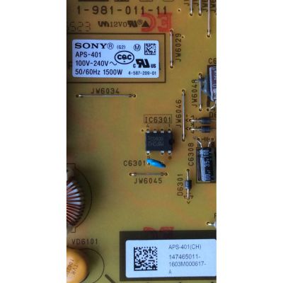 SUB FUENTE DE PODER PARA TV SONY / NUMERO DE PARTE 1-474-650-11 / 1-981-011-11 / APS-401(CH) / 147465011 / APS-401 / PARTE SUSTITUTA 147465012 / 1-474-650-12 / PANEL YD6S750DTD01 / MODELO XBR-75X940D / XBR75X940D - Imagen 2