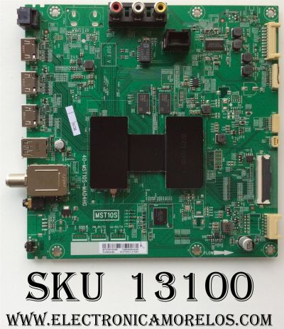MAIN PARA TV TCL / NUMERO DE PARTE T8-43NAGA-MA1 / 40-MST10S-MAD4HG / MST10S / V8-ST10K01-LF1 / PANEL LVU550CS0T E12 / DISPLAY ST5461D03-3 VER.2.1 / MODELOS 49S403 / 43S405 / 55S401 / 55S403 / 55S405 / 65S405 / 65S405TDAA / MAS MODELOS EN DESCRIPCIÓN