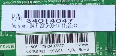 MAIN / FUENTE / ELEMENT 34014047 / H15061179 / TP.MS3393.PB851 / MODELO ELEFW328 / PANEL V320BJ7-PE1 - Imagen 2