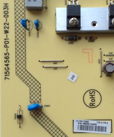 FUENTE DE PODER / VIZIO ADTV12417ABS / 12417ABS / 715G4565-P01-W22-003H / MODELO M3D550SR LTLPKUAM / PANEL LC550EUD (SD)(F1)  - Imagen 2