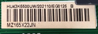 MAIN / SHARP 202110 / HU43K5500UW / RSAG7.820.6591/ROH / MODELO LC-43N7000U / PANEL HE426HU-B51\XP\GM\ROH - Imagen 2