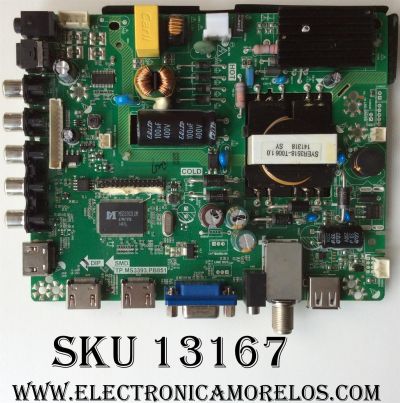 MAIN / FUENTE / ELEMENT B14031820 / 34011569 / TP.MS3393.PB851 / MODELO ELEFW328 / PANEL  LC320TU3A 