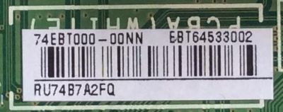 MAIN PARA TV LG / NUMERO DE PARTE EBT64533002 / EAX67146203 / EAX67146203(1.1) / 64533002 / PANEL NC490DGG AAFX3 / MODELO 49UJ6300-UA / 49UJ6300-UA.BUSYLOR - Imagen 2