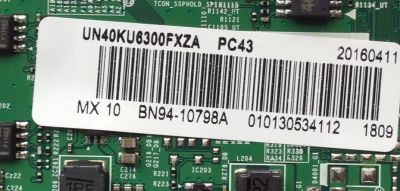 MAIN PARA TV SAMSUNG / NUMERO DE PARTE BN94-10798A / BN41-02528A / BN97-10648A / BN9410798A / PARTE SUSTITUTA BN94-10836B / PANEL CY-GK040HGLV2H / DISPLAY LSF400FN05-L03 / MODELOS UN40KU / UN40KU6000FXZX / UN40KU6290FXZC / UN40KU6300FXZA FA01 - Imagen 2