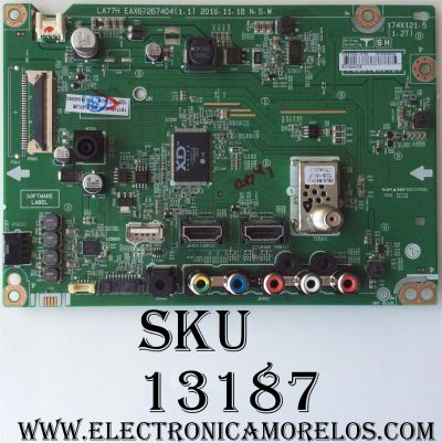 MAIN / LG EBT64559802 / EAX67267404 / MODELO 49LJ5100-UC.BUSYLOR / PANEL NC490DUE (SADP3)