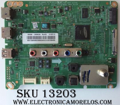 MAIN / SAMSUNG BN96-28963A / BN41-01778C / PARTE SUSTITUTA BN94-06418P / PANEL´S T650HVN05.1 / CY-DF650CGAV / MODELOS UN65EH6000FXZC / UN65EH6000FXZA YH02