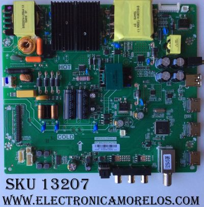 MAIN FUENTE PARA TV HITACHI / NUMERO DE PARTE B17030801 / TP.MS3553.PC783 / 3MS553LCBNA.01 / MODELO 49E30