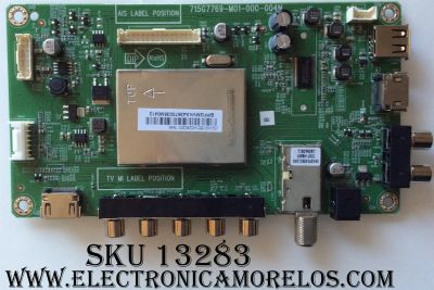 MAIN PARA TV VIZIO / NUMERO DE PARTE XGCB01K029 / 715G7769-M01-000-004N / 756TXGCB01K029 / 756TXGCB01K0290 / MODELO D32HN-E1 LTTEVMAS