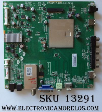 MAIN / DYNEX 756TXBCB0ZK057 / TXBCB0ZK057 / 715G4522-M01-001-004K / TXBCB0ZK0570002 / PANEL T315XW03 V.4 / MODELO DX-32L221A12	