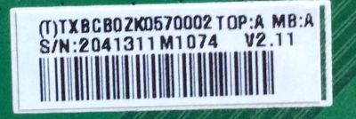MAIN / DYNEX 756TXBCB0ZK057 / TXBCB0ZK057 / 715G4522-M01-001-004K / TXBCB0ZK0570002 / PANEL T315XW03 V.4 / MODELO DX-32L221A12	 - Imagen 2