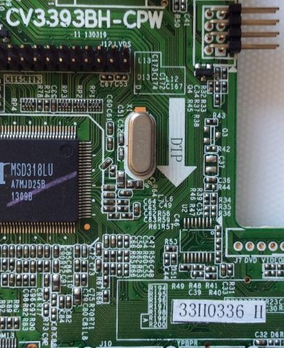 MAIN / ELEMENT 33H0336 / CV3393BH-CPW / 33H0336 H / PANEL`S LK400D3HA3K / D400D3-HJ40-C0X / MODELO ELEFT406 C1300 - Imagen 2