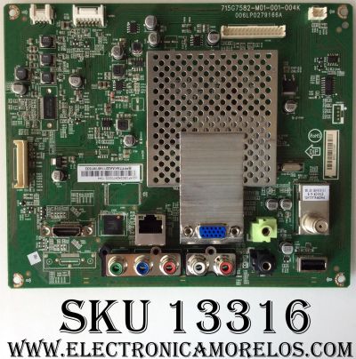 MAIN / VIZIO 756TXFCB02K047 / XFCB02K047020Q / 715G7582-M01-001-004K / 006LP0279166A / MODELO E24-C1 LTT6TGBR / PANEL TPM236WFI-HJJP02.N REV:BC4A A