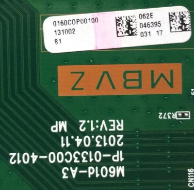 MAIN PARA TV VIZIO / NUMERO DE PARTE 0160COP00100 062 / 1P-0133500-4012 / Y8386062S / M601D-A3 / PANEL JE800D3LA8N / MODELO M801d-A3 LFTROYAP / M801d-A3 LFTROYCQ - Imagen 2