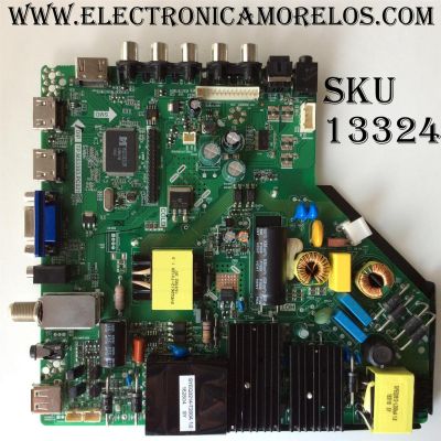 MAIN FUENTE ((COMBO)) PARA TV ATYME / NUMERO DE PARTE 50AE0010657-A1 / TP.MS3393.PC821 / V500HJ1-PE8 / B16075670 / DISPLAY V500HJ1-PE8 / MODELO 500AM7HD