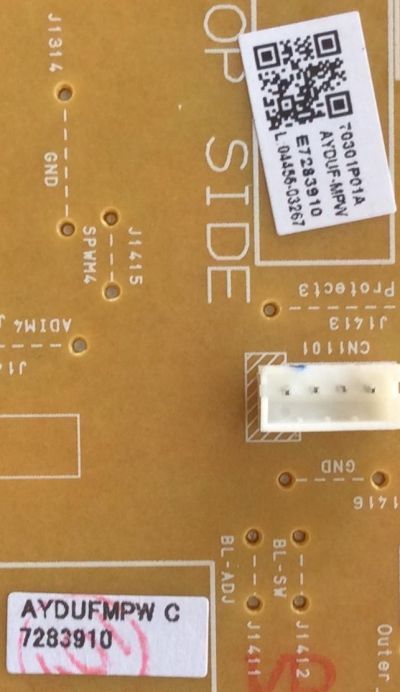 FUENTE DE PODER ORIGINAL PARA TV PHILIPS / NUMERO DE PARTE AYDUFMPW / AYDUF-MPW / BA4GU5F01021 / BA4GU5F0102 1 / PANEL U5AU1XH / DISPLAY V500HJ1-PEB REV.C7 / MODELO 50PFL4901/F7 / 50PFL4901/F7 B - Imagen 2