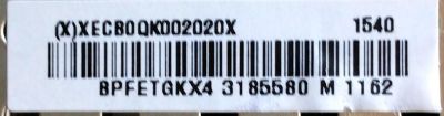 MAIN / VIZIO XECB0QK0020 / XECB0QK002020K / 715G7228-M01-000-004K	/ PANEL TPT550J1-HVN06.U  REV.S510A / MODELO NS-55DR420NA16  - Imagen 2