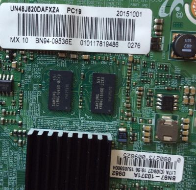 MAIN PARA TV SAMSUNG / NUMERO DE PARTE BN94-09536E / BN41-02307B / BN97-10371A / BN9409536E / PANEL CY-JJ048BGEV1H / MODELO UN48J520 / UN48J520DAFXZA ED02 - Imagen 2