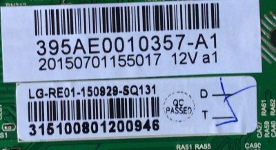 MAIN FUENTE (COMBO) PARA TV RCA / NUMERO DE PARTE 395AE0010357-A1 / LDD.M6308.B / LG-RFE01-150929-SQ131 / MODELO SLD40HG45RQ - Imagen 2