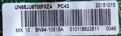 MAIN PARA TV SAMSUNG / NUMERO DE PARTE BN94-10515A / BN41-02344D / BN97-10062C / PANEL CY-WJ065FGAV5H / MODELO UN65JU6700FXZA DD04 - Imagen 2