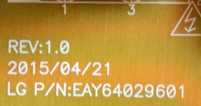 FUENTE DE PODER / LG EAY64029601 / 64029601 / LGP50N-15UL12 / MODELO 50UF8300-UA.BUSJLJR	 - Imagen 2