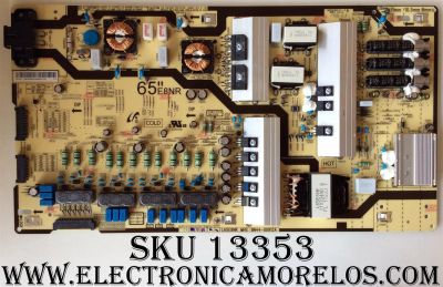 FUENTE DE PODER PARA TV SAMSUNG / NUMERO DE PARTE BN44-00912A / BN4400912A / PANEL CY-SM065FLLV9H / MODELOS UN65MU850DFXZA / UN65MU800DF / UN65MU850DF / UN65MU850DFXZA AA02 / UN65MU8000 / UN65MU8000FXZA AB05 / UN65MU8500 / UN65MU8500FXZA / UN65MU9000
