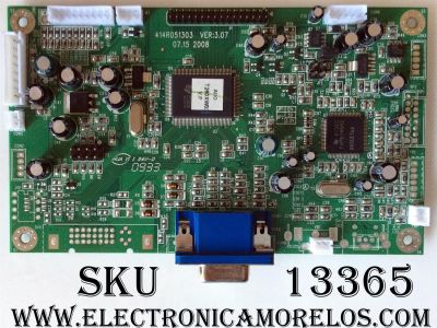 MAIN / DIGITAL 414R051303 / 414R051303 VER:3.07 / MODELO PVM 26 / PANEL T260XW02 V.P	